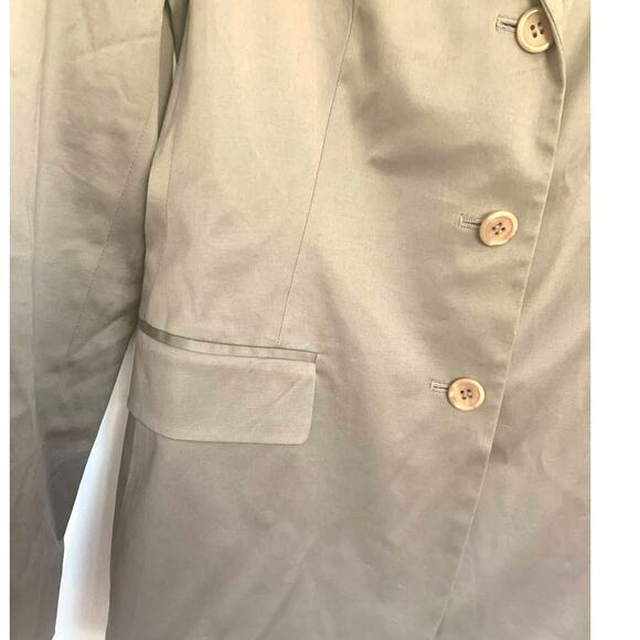 Calvin Klein Blazer Jacket 2 Gray 3 Button Pockets Business Casual Preppy Vent - Picture 4 of 8